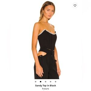 H:ours Sandy Top in Black Small